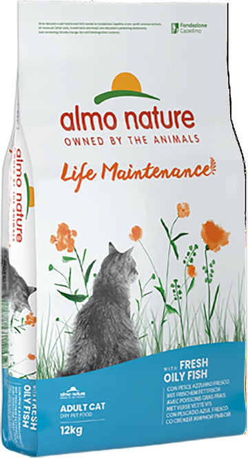 Almo Nature Life Maintenance Dry Cat Food with Fresh Oily Fish - 12kg?642