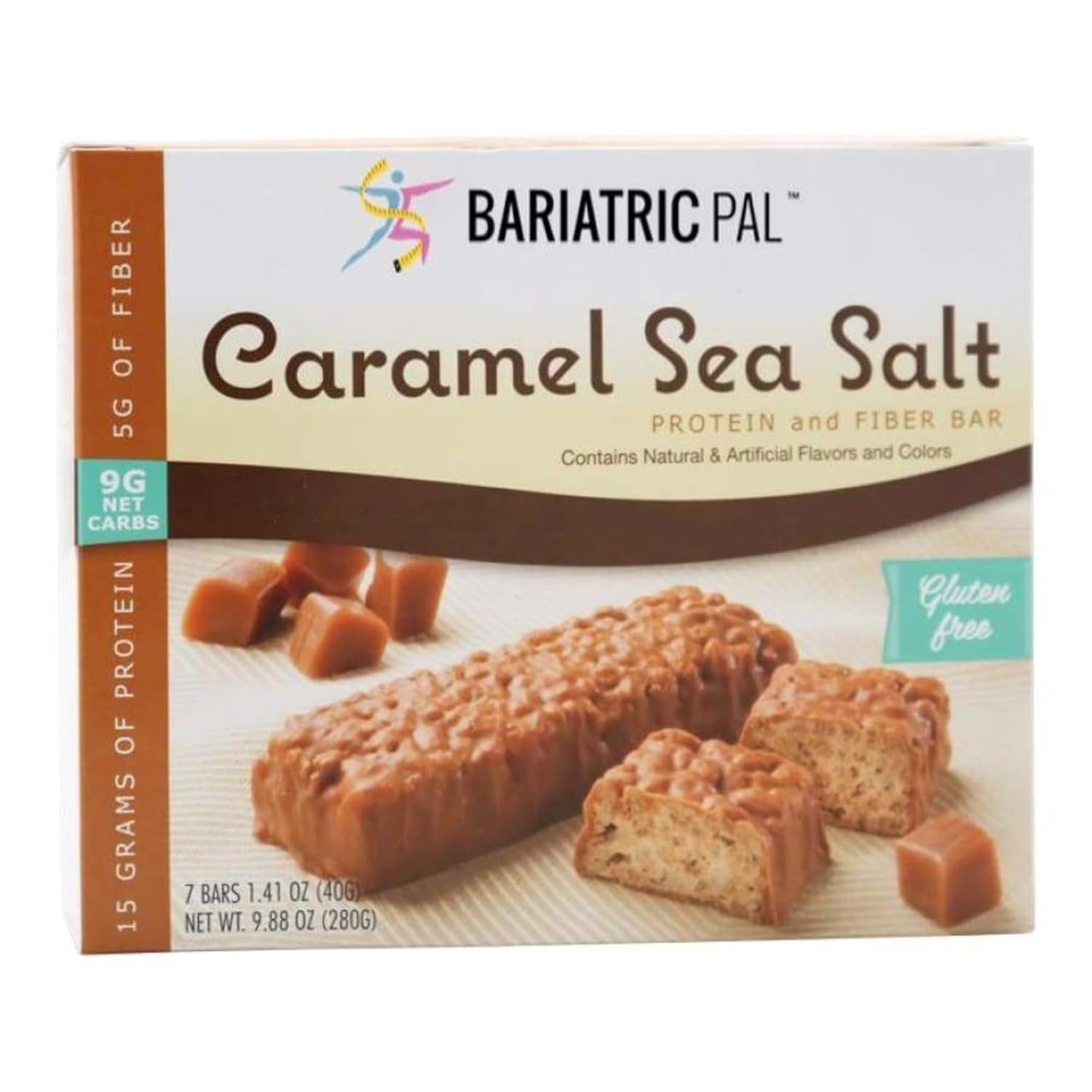 BariatricPal Divine 15g Protein & Fiber Bars - Caramel Sea Salt (1-Pack)