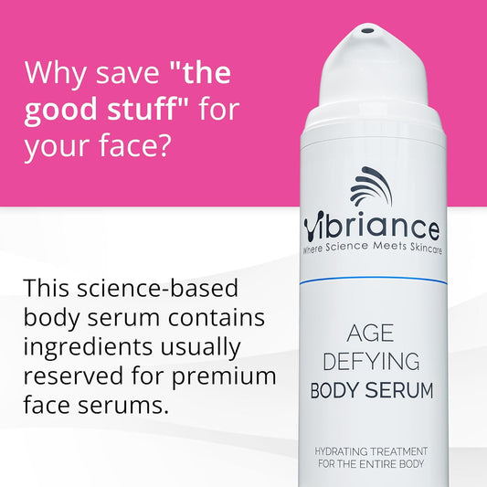 Vibriance Age Defying Body Serum For Healthy, Youthful Skin, Hydrating, Anti-Aging Skin Rejuvenation, Wrinkle And Crepe Corrector, 4.5 Fl Oz (133 Ml)