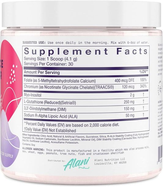 Alani Nu Balance Powder Hawaiian Shaved Ice | Supplement For Women | Hormonal Support | Weight Management And Clear Complexion | Gluten Free | Vegan | Sugar Free | 30 Servings