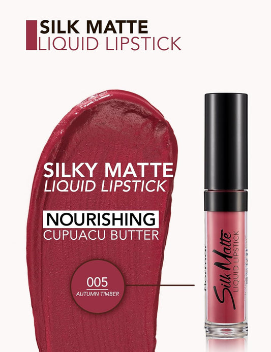Silk Matte Liquid Lipstick (Autumny Timbery)