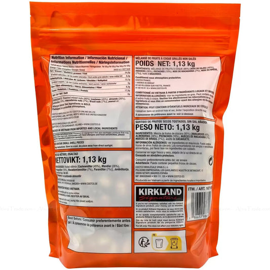Kirkland Signature Extra Fancy Unsalted Mixed Nuts Cashew Brazil Bag Pack 1.13Kg