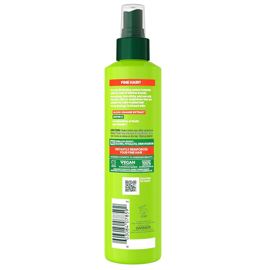 Garnier Fructis Grow Strong Thickening 10-in-1 Spray, Biotin-C, 8.1 Fl Oz, 1 Count (Packaging May Vary)