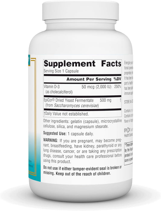 Source Naturals Wellness EpiCor with Vitamin D-3 for Heightened Immune Defense* - 120 Capsules