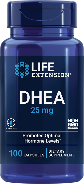 Life Extension Dhea 25Mg And Boron 3Mg - Supplements For Hormone Balance, Bone Health, Immune & Nervous System Support