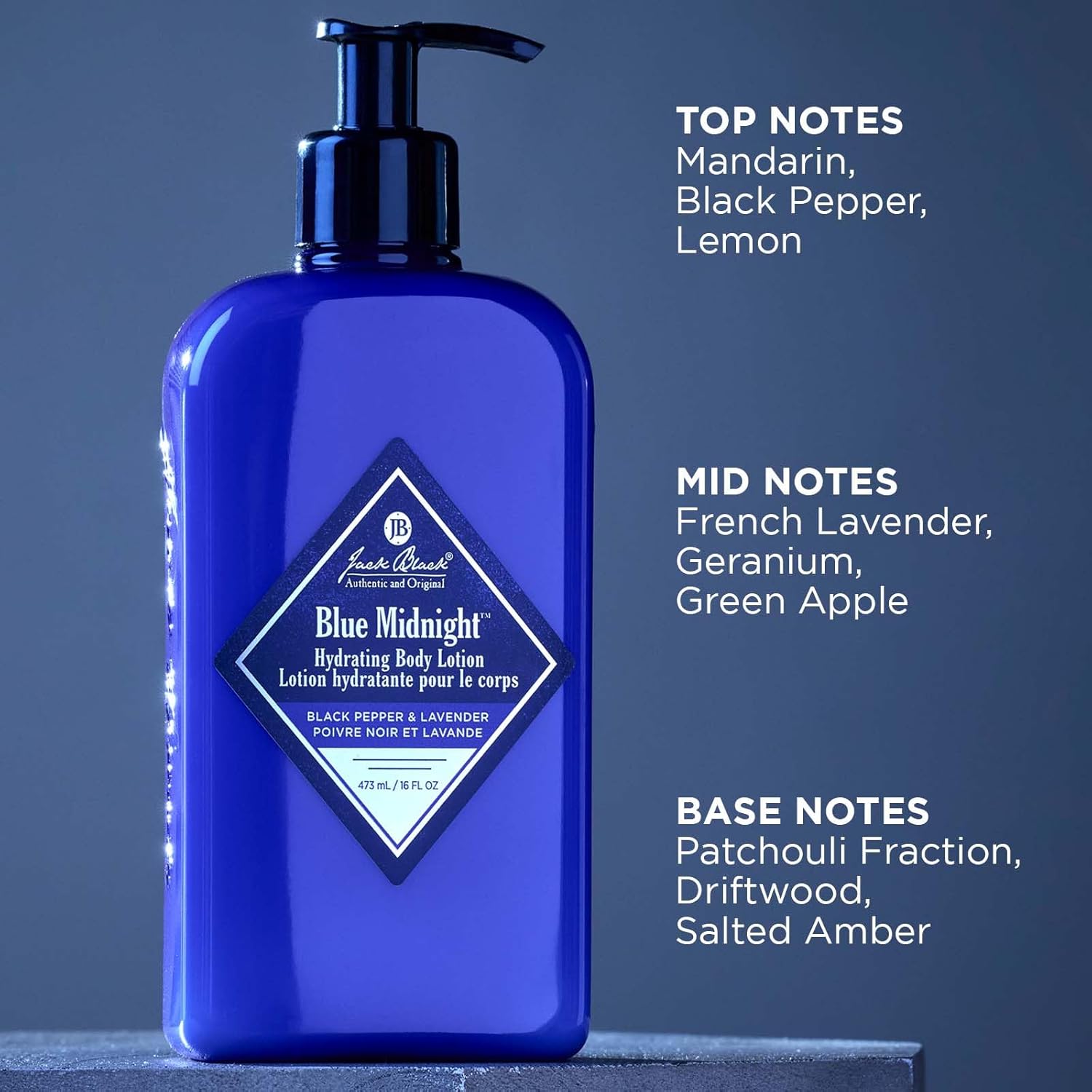Jack Black Blue Midnight Hydrating Body Lotion, 3Oz : Beauty & Personal Care