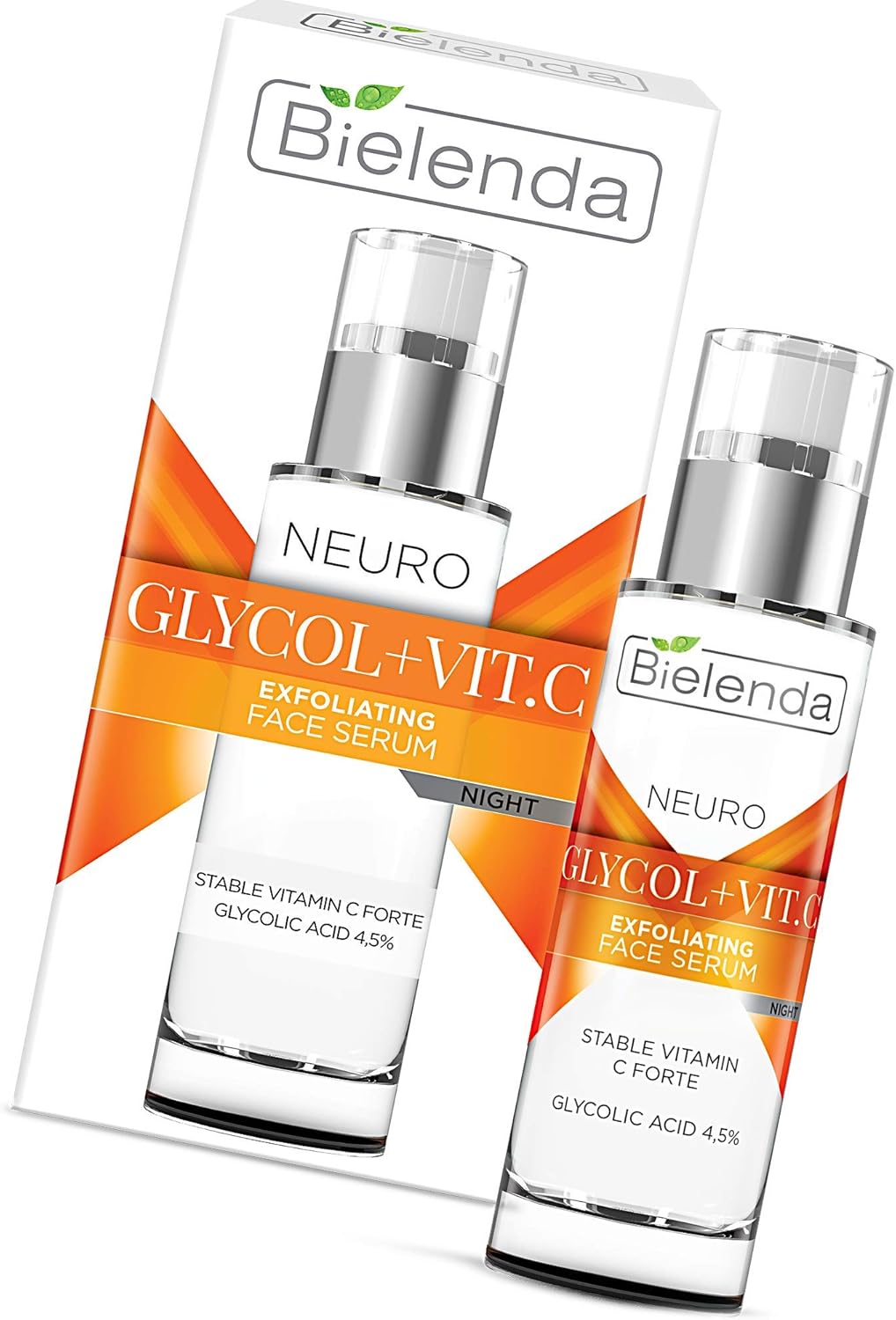 Bielenda Neuroglicol + Vit. C Exfoliating Nighttime Rejuvenation Serum 30 ml : Amazon.co.uk: Beauty
