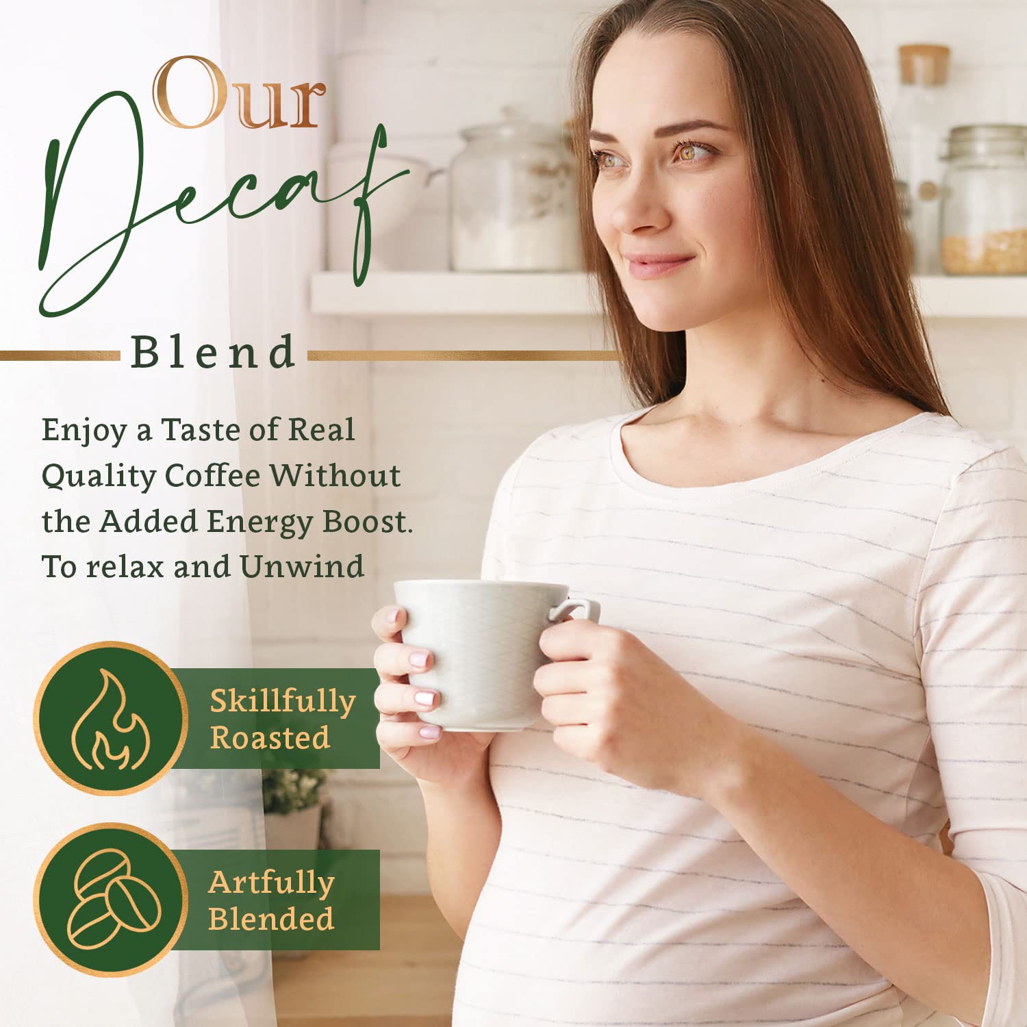 Coffea Flavor Fine Organic Coffee -Decaf Whole Bean Coffee | Medium Roast | 100% Arabica Beans | Perfect For Espresso | Usda Certified Organic | Fair Trade | Grown And Roast In The Caribbean |16 Oz