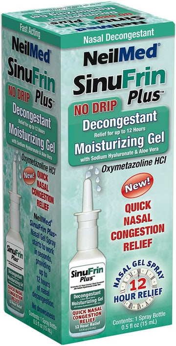 Neilmed Sinufrin Plus Decongestant Moisturizing Gel, .5 Fluid Ounce(Packaging May Vary)