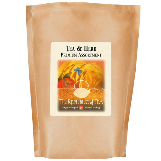 The Republic Of Tea – Premium Assortment Of Teas & Herbs, 40 Individually Wrapped Tea Bags