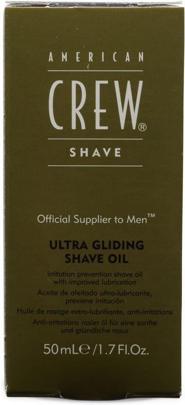 AMERICAN CREW Ultra Gliding Shave Oil, 1.7 Ounce