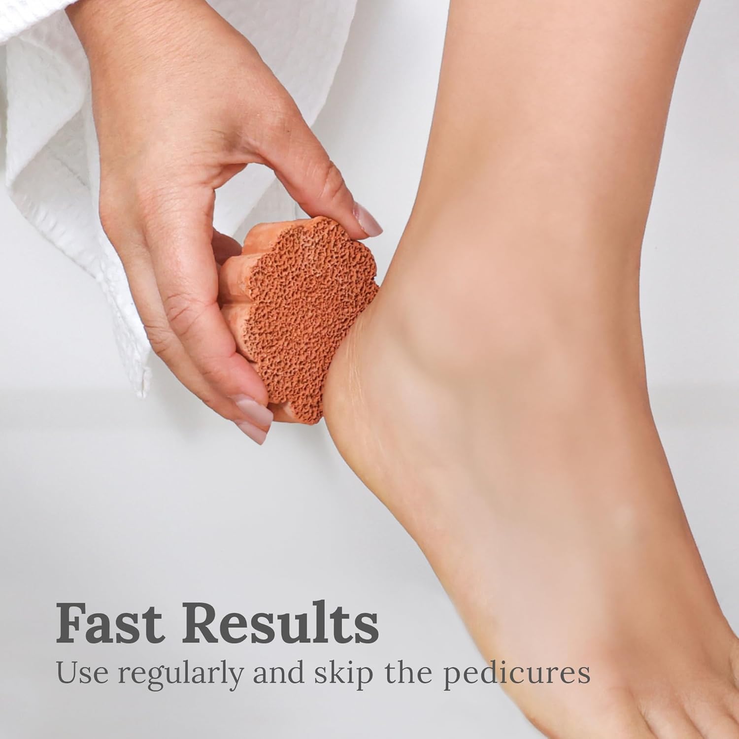 Scrubbies Pumice Stone for Feet Lasts 5+ Years Foot Exfoliator Scrubber Callus Remover Made of Natural Terra-Cotta (Flower) : Beauty & Personal Care