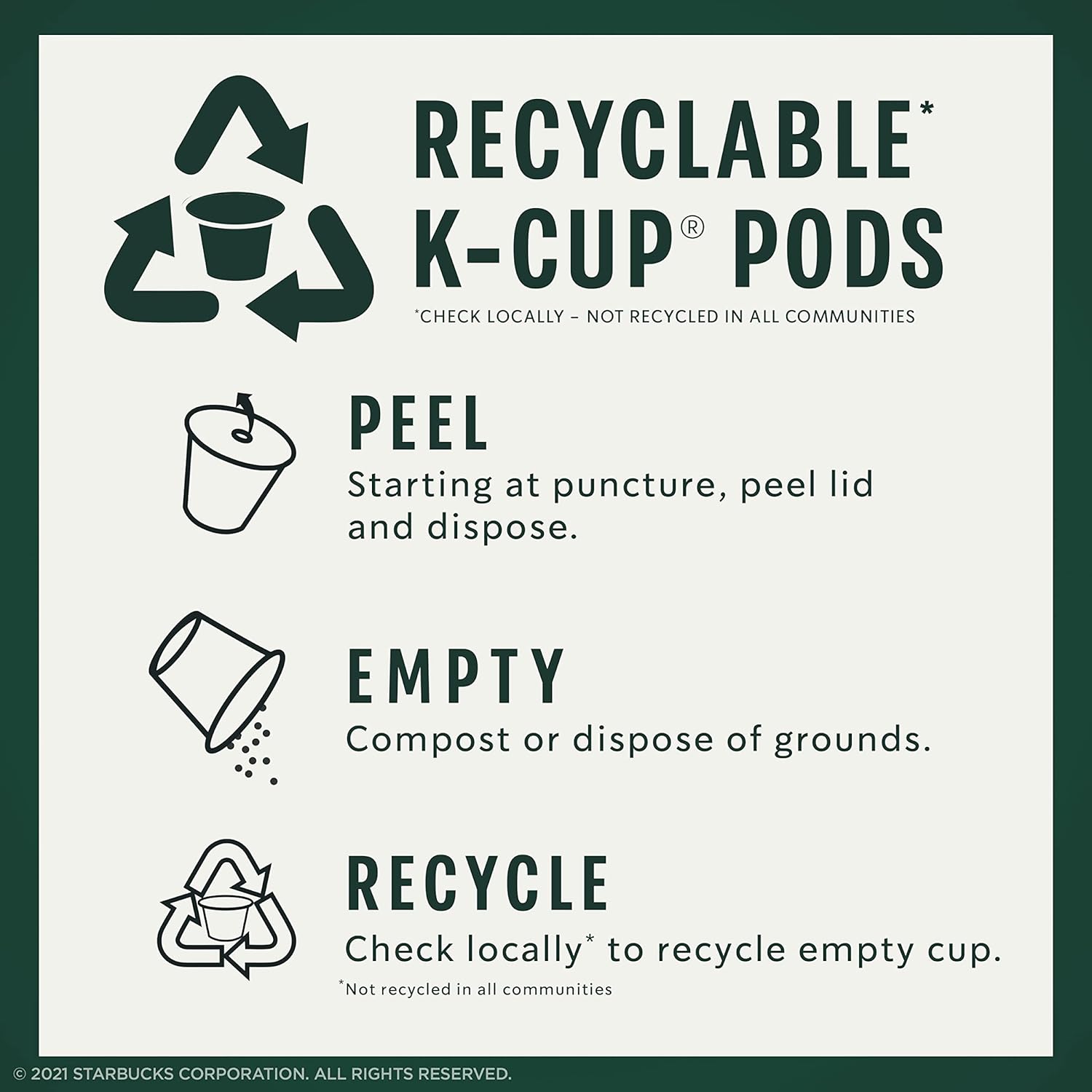 Starbucks K-Cup Coffee Pods, Toasted Graham Flavored Coffee, Naturally Flavored, 100% Arabica, 6 Boxes (60 Pods Total)