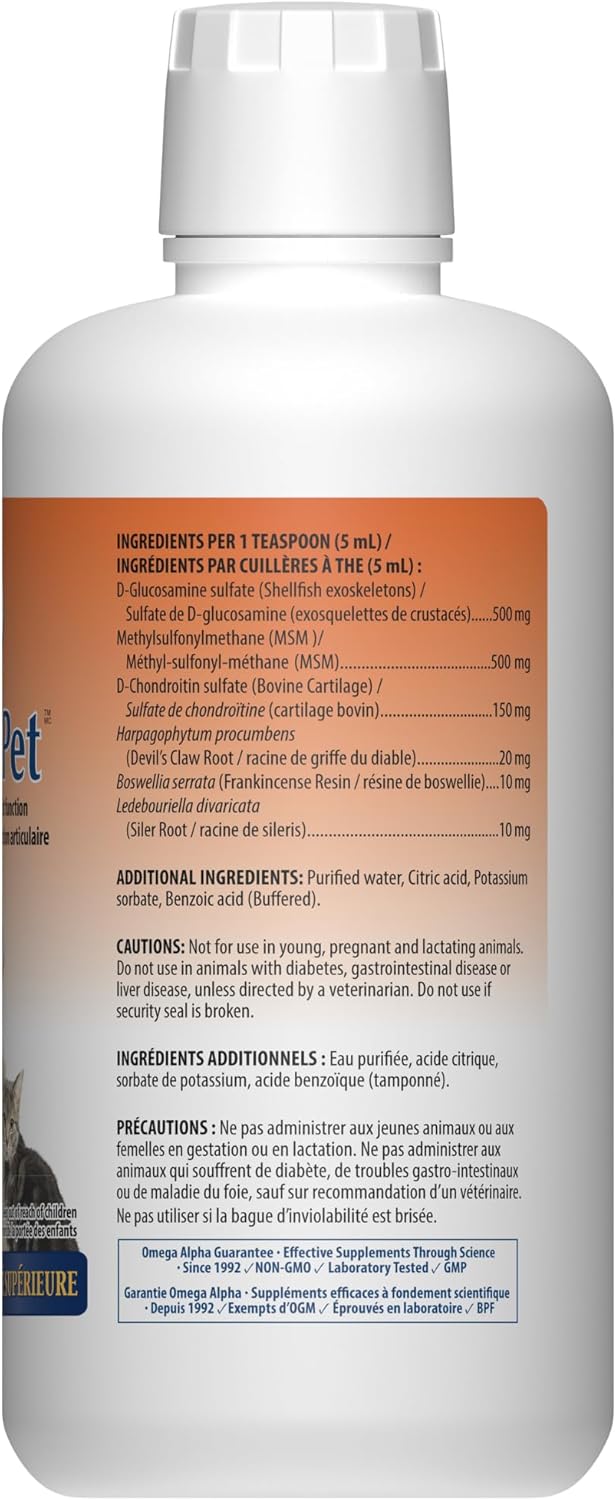 Omega Alpha Pets Performance And Mobility- Glucosapet (1L) : Pet Supplies