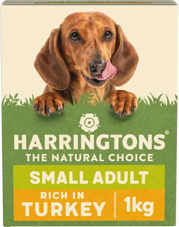 Harringtons Complete Small Breed Dry Adult Dog Food Turkey & Rice 1kg (Pack of 4) - Made with All Natural Ingredients?HARRSDT-B1