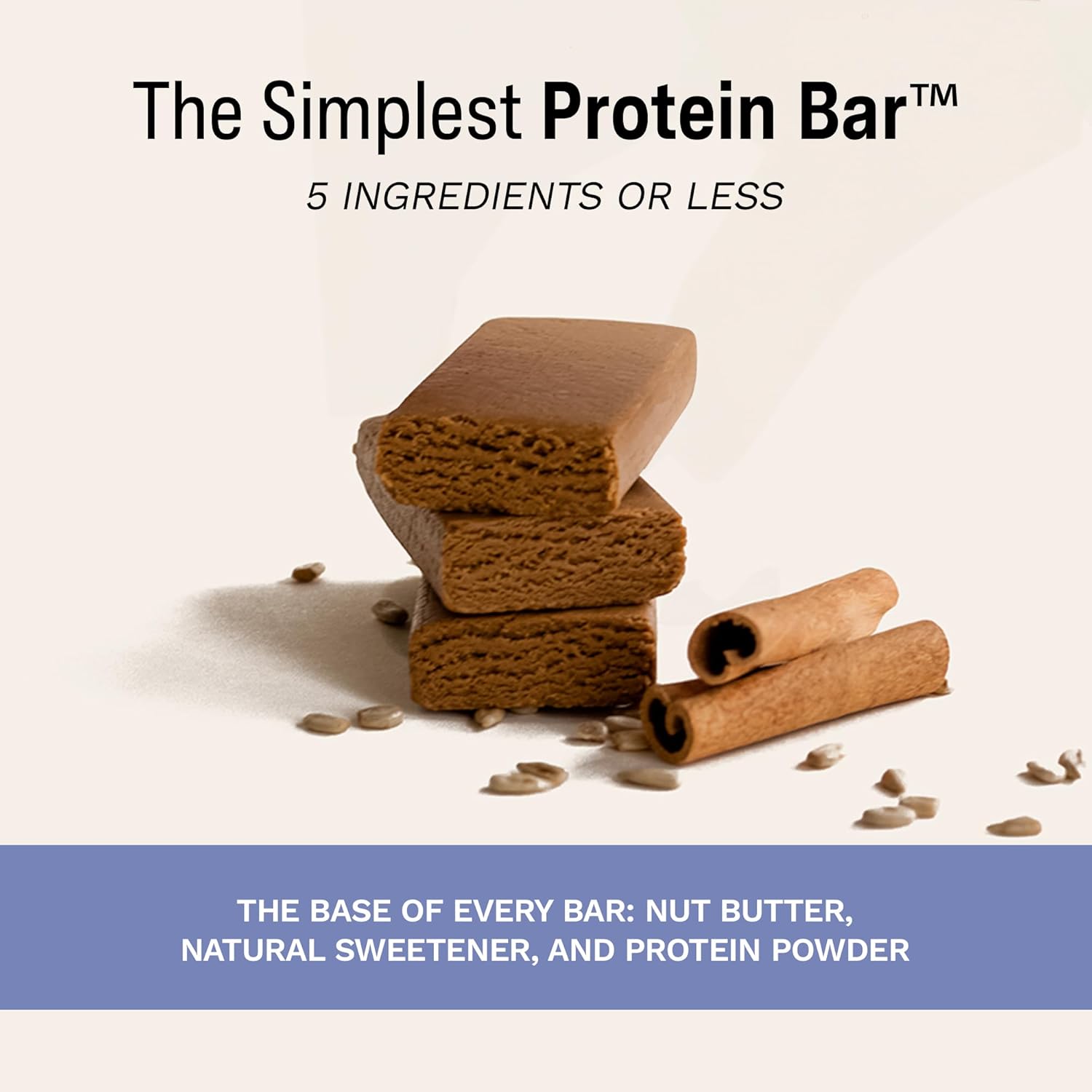 Rise Pea Protein Bar - Vegan Sunflower Cinnamon | Breakfast Bar & Protein Snack 17g Protein Just 5 Whole Food Ingredients Non-GMO Gluten-Free Soy Free : Health & Household