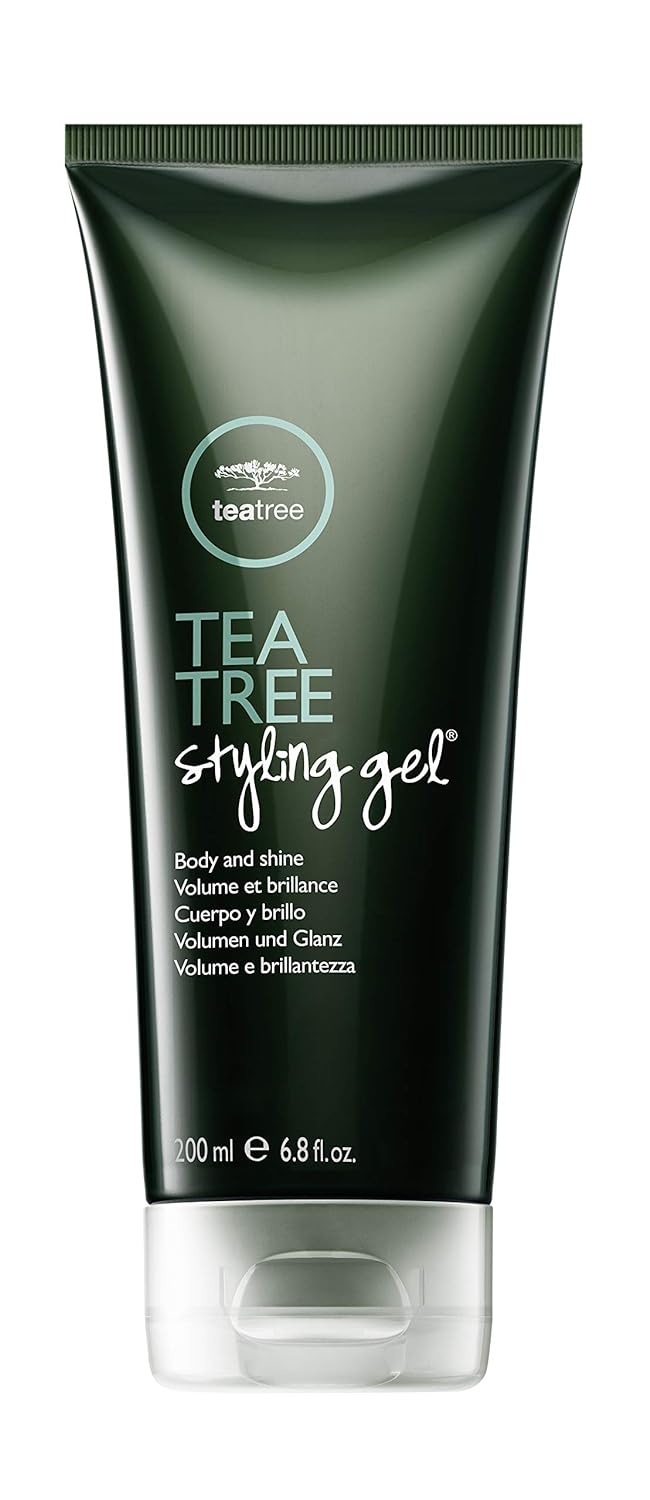 Tea Tree Styling Gel, Medium Hold, High-Shine Finish, For All Hair Types