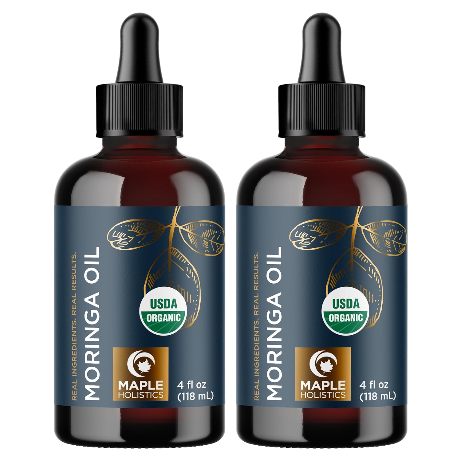 Moringa Oil for Hair Nails and Skin - Highly Absorbent Moringa Oleifera Hair Oil Treatment and Anti Aging Serum for Face Care - Body Moisturizer for Dry Skin Care and Hydrating Serum for Hair Care