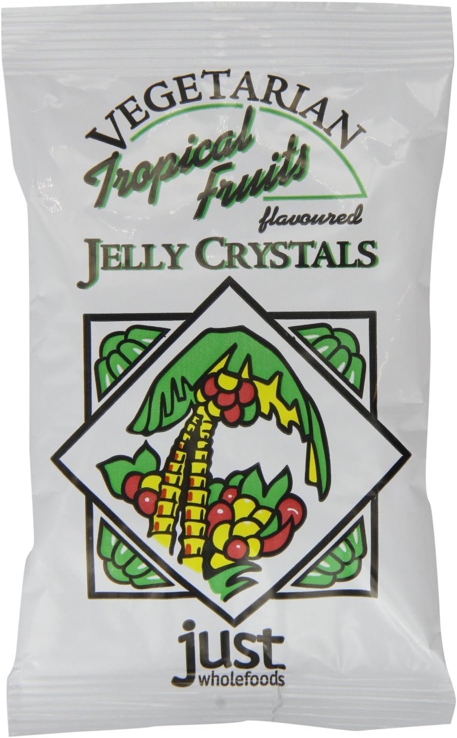 Raspberry Jelly Crystals With Sugar (Just Wholefoods) 85G