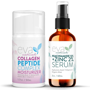 Collagen Peptide Moisturizer & Niacinamide 12% Serum Bundle