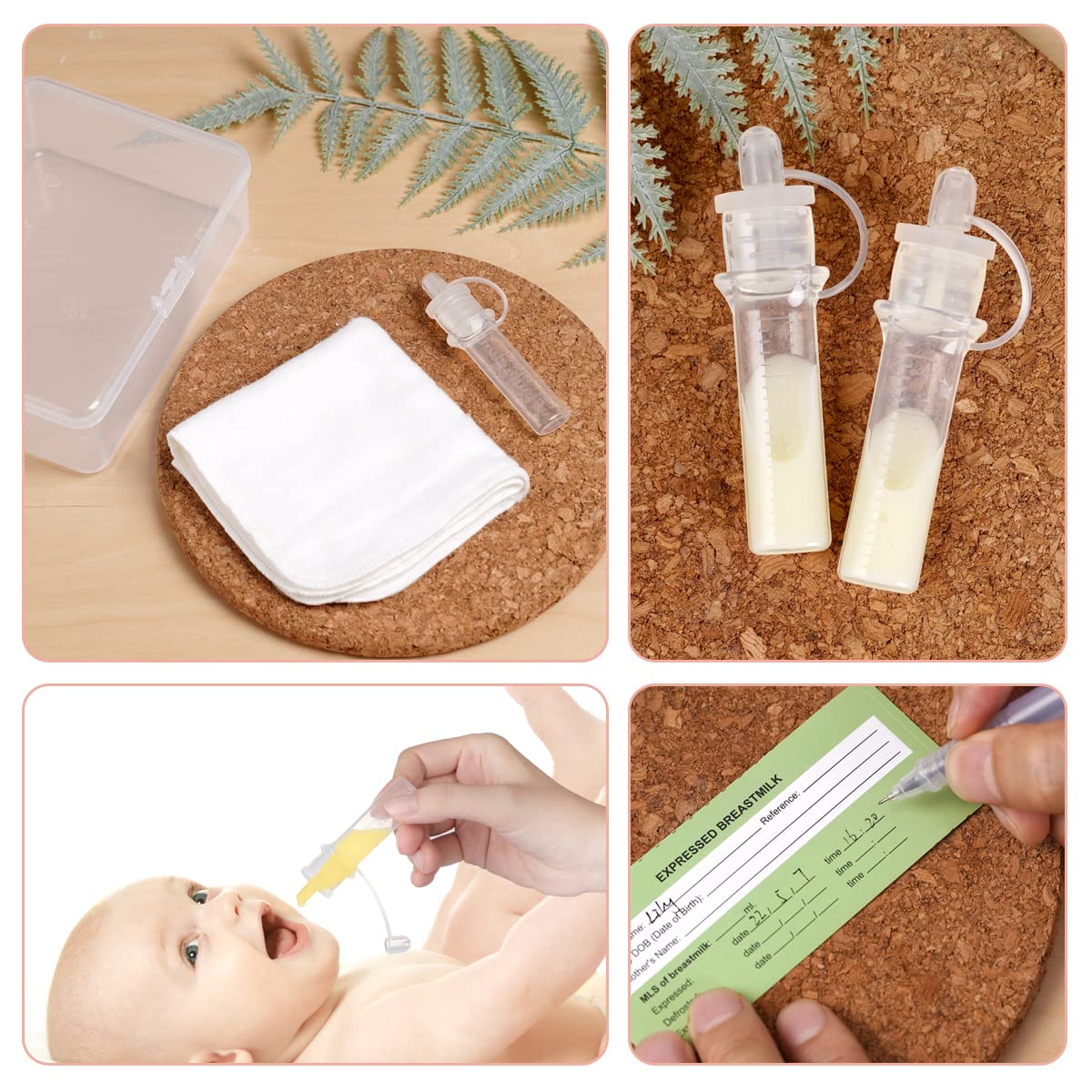 haakaa Manual Breast Pump 5oz/150ml & Silicone Colostrum Collector Kit Ready-to-Use Pack (0.1oz/4ml, 6pcs) : Baby