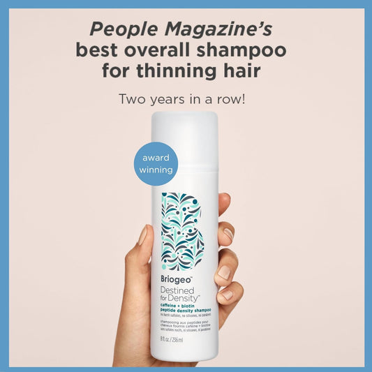 Briogeo Destined For Density Caffeine + Biotin Peptide Shampoo, Increases Hair Thickness, Vegan, Phalate & Paraben-Free - 236Ml