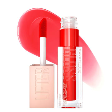 Maybelline New York Lifter Gloss Hydrating Lip Gloss With Hyaluronic Acid, Sweetheart, Sheer Red, 1 Count