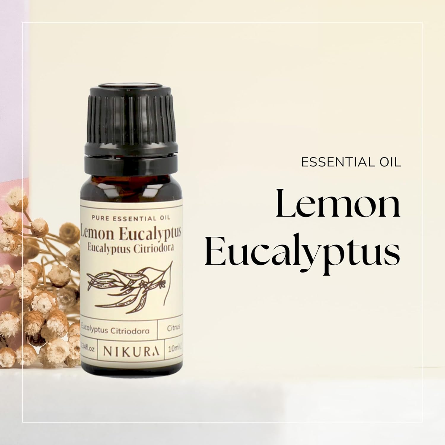 Nikura Lemon Eucalyptus (Eucalyptus Citriodora) Essential Oil - 50ml | 100% Pure Natural Oils | Perfect for Aromatherapy | Great for Repelling Insects, Decongestant, Clean Home | Vegan & UK Made : Amazon.co.uk: Health & Personal Care