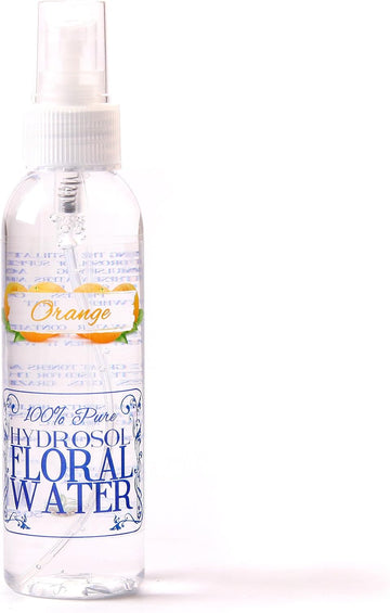 Mystic Moments | Orange Natural Hydrosol Floral Water 125Ml | Perfect For Skin, Face, Body & Homemade Beauty Products Vegan Gmo Free