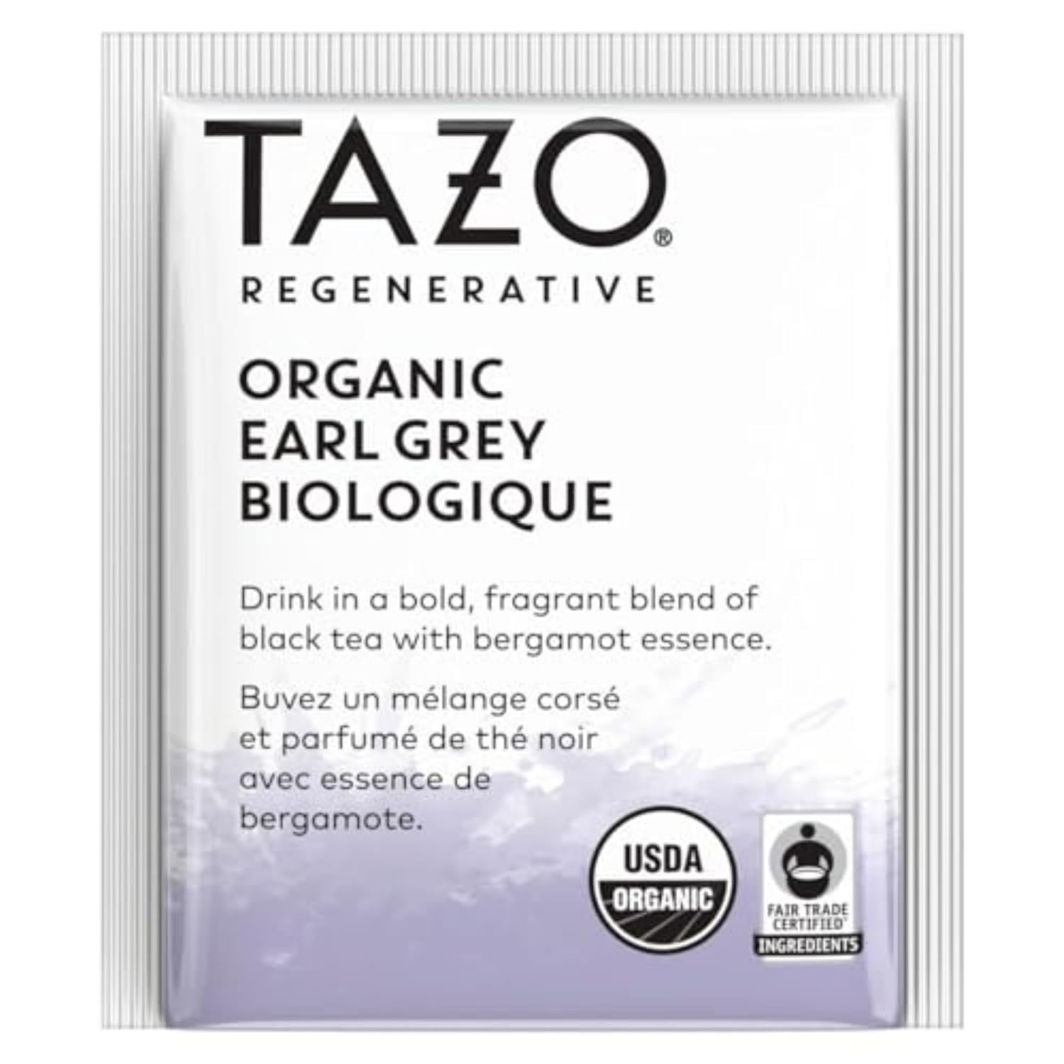 Tazo Organic Earl Grey Tea Bags, Black Tea With Caffeine, 96 Total Bags (16Ct - Pack Of 6)