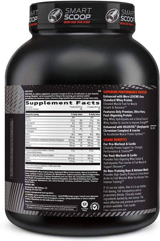 Gnc Amp Wheybolic Protein Powder | Targeted Muscle Building And Workout Support Formula | Pure Whey Protein Powder Isolate With Bcaa | Gluten Free | Salted Caramel | 25 Servings