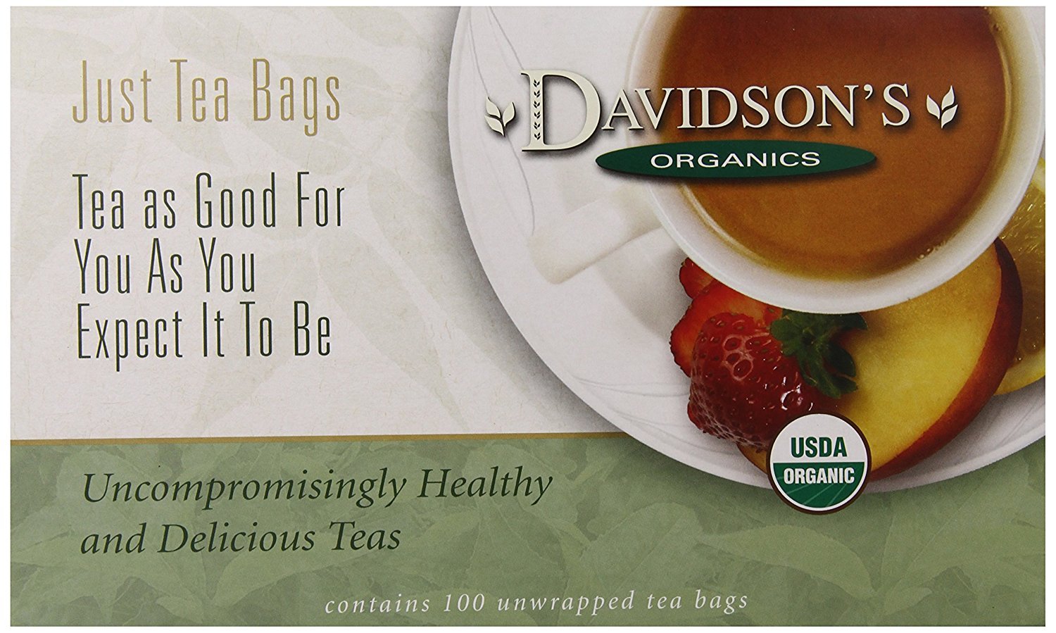 Davidson'S Organics, Genmaicha, 100-Count Unwrapped Tea Bags