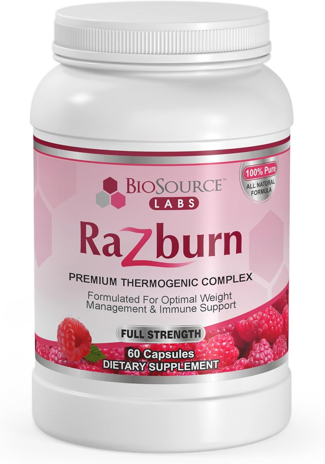 Razburn – Premium Thermogenic Complex Pills With Permium Ingredients, Caffeine, & Green Tea Extract For Men & Women (60 Vegetarian Capsules)