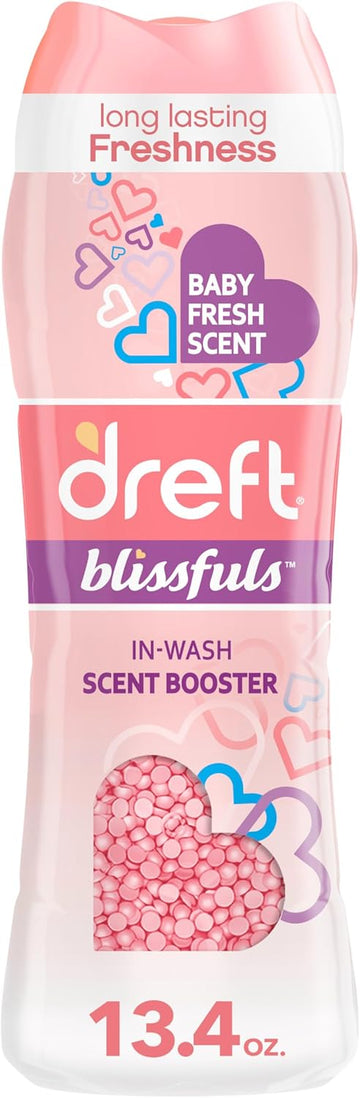 Dreft Blissfuls In-Wash Scent Booster Beads, Baby Fresh, 13.4 Oz, Deodorizer