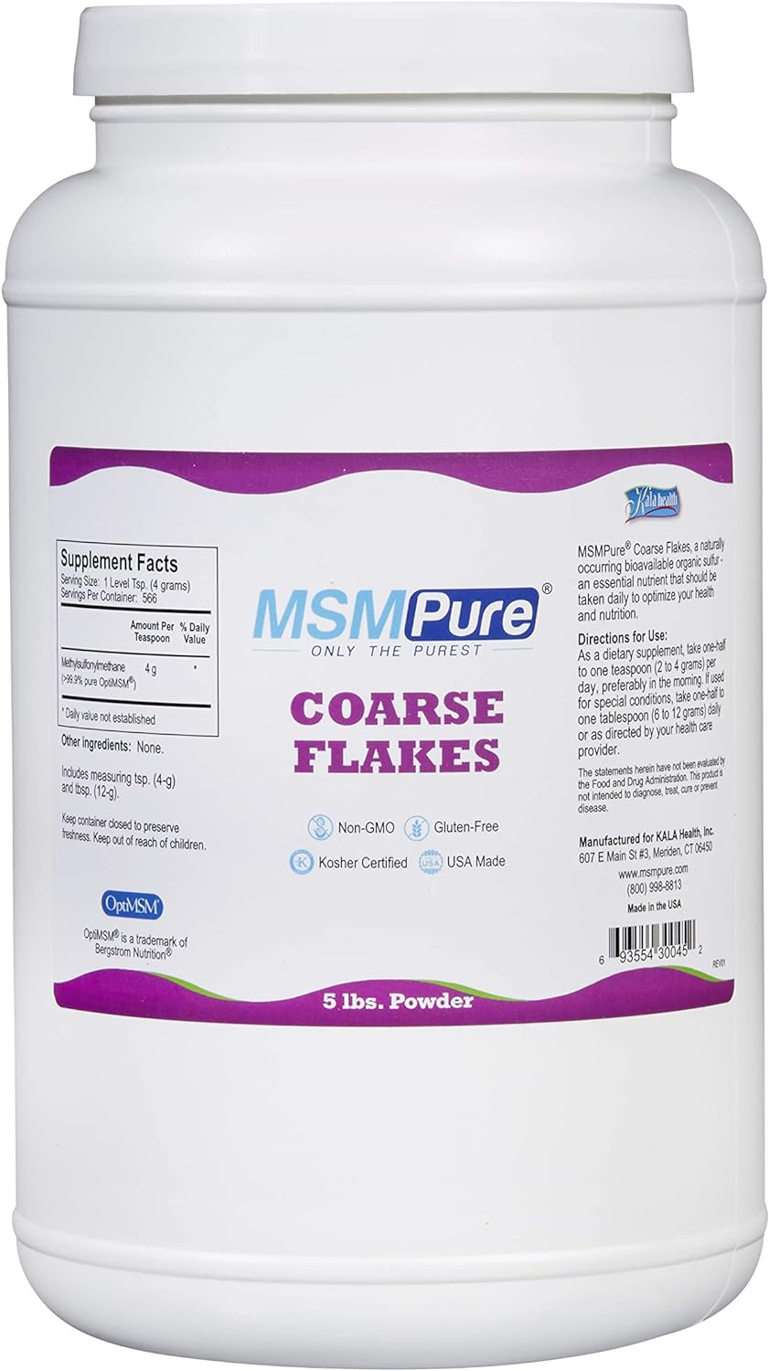 Kala Health Msmpure Coarse Flakes (80 Ounce, Unflavored)Unflavored5 Po