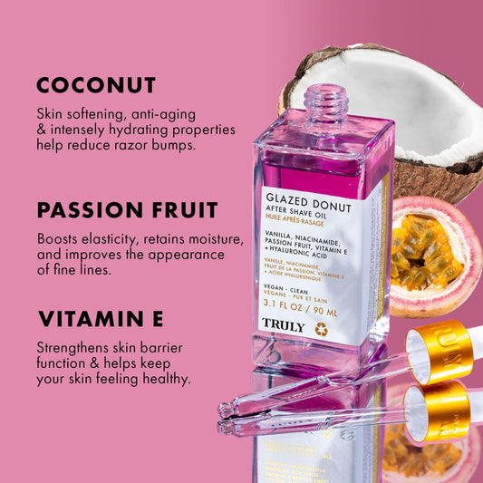 Truly Luxury After Shave Oil | Soothing & Hydrating Treatment To Prevent Ingrown Hair For Smooth, Irritation-Free Skin For Daily Use