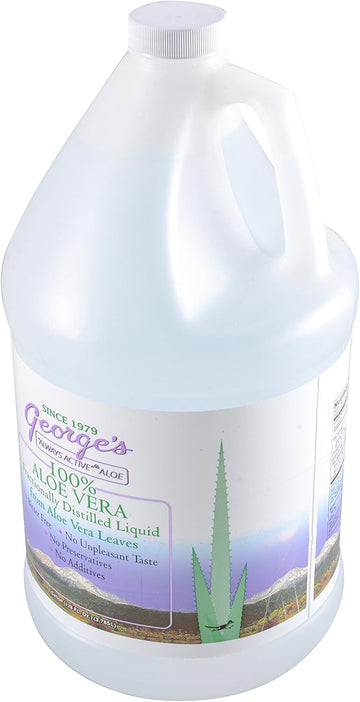 George'S Aloe Vera Supplement Softgel, 64 Fluid Ounce, 100% Always Active Aloe Vera Liquid