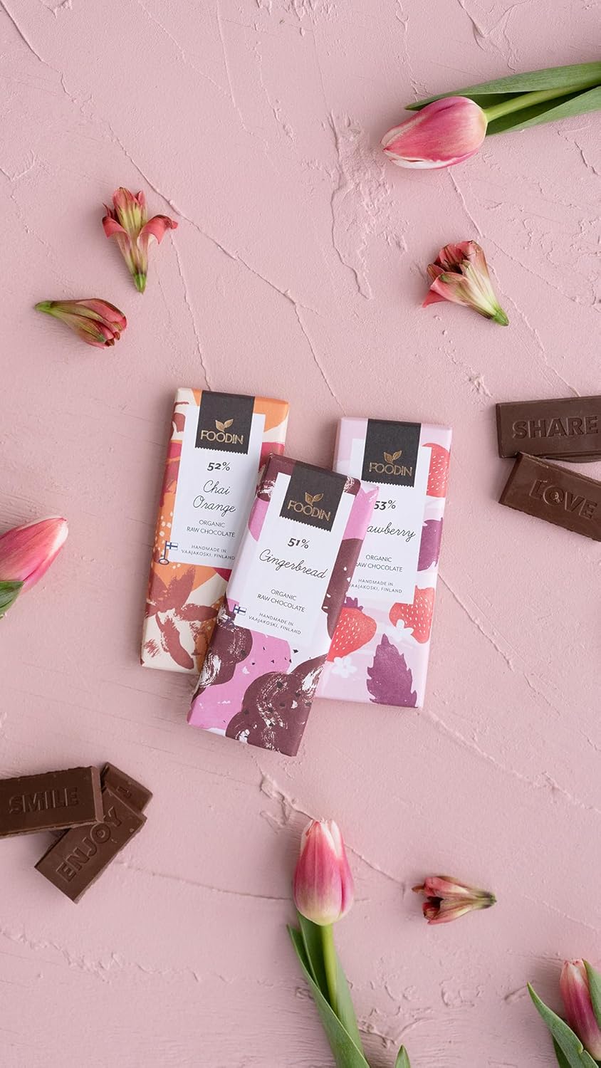 Foodin Organic Raw Chocolate Gingerbreag 51%