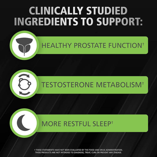 Urinozinc Plus - Prostate Supplement With Beta Sitosterol & Saw Palmetto – Reduce Frequent Urination Concerns & Support Your Prostate Health, 60 Caplets