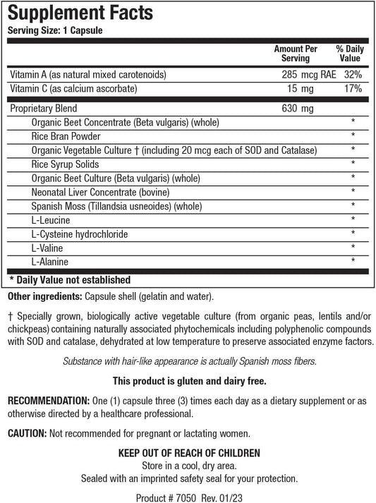 Biotics Research Argizyme Nutritional Support For Healthy Kidneys, Amino Acids, Glandular Support, Urinary Tract Health, Beet Powder, Methyl Donor. 100 Capsules