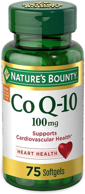 Nature'S Bounty Coq10, Helps Maintain Healthy Blood Pressure, 100 Mg, Rapid Release Softgels, 75 Count