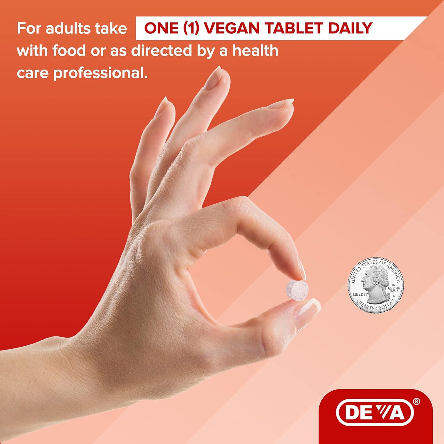 DEVA Vegan Vitamin B12 Fast Dissolve Supplement - Once-Per-Day Complex with 1000 Mcg Methylcobalamin B12, Folic Acid, B6 - Lemon Flavor - 90 Dissolvable Tablets, 2-pack : Health & Household