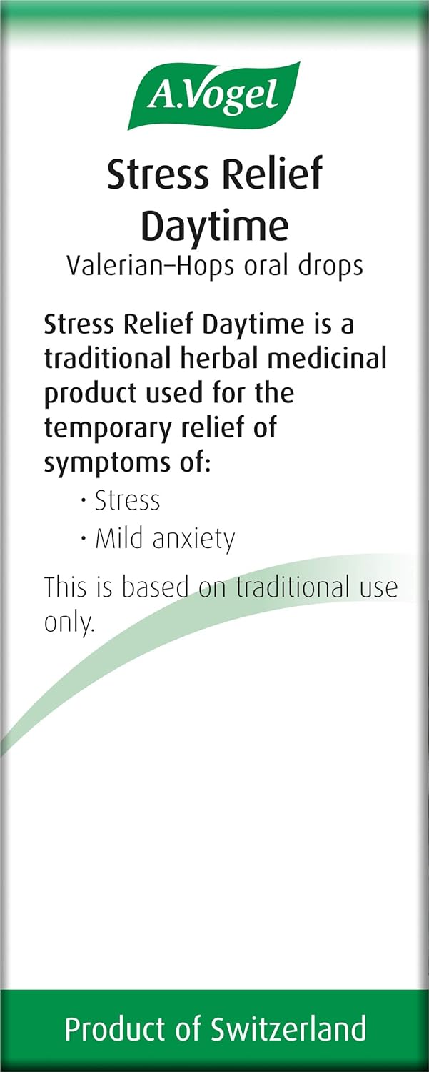 A.Vogel Stress Relief Daytime Oral Drops - Valerian Complex - 50ml : Amazon.co.uk: Health & Personal Care