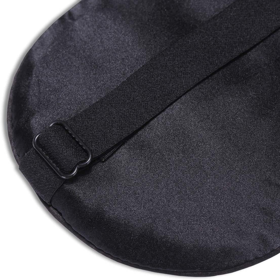 Silk Eye Mask | Blackout Mulberry Silk Eye Cover | Blindfold for Elegant Play | Adjustble Band with Eleastic Flexibility | Black : Amazon.co.uk: Health & Personal Care