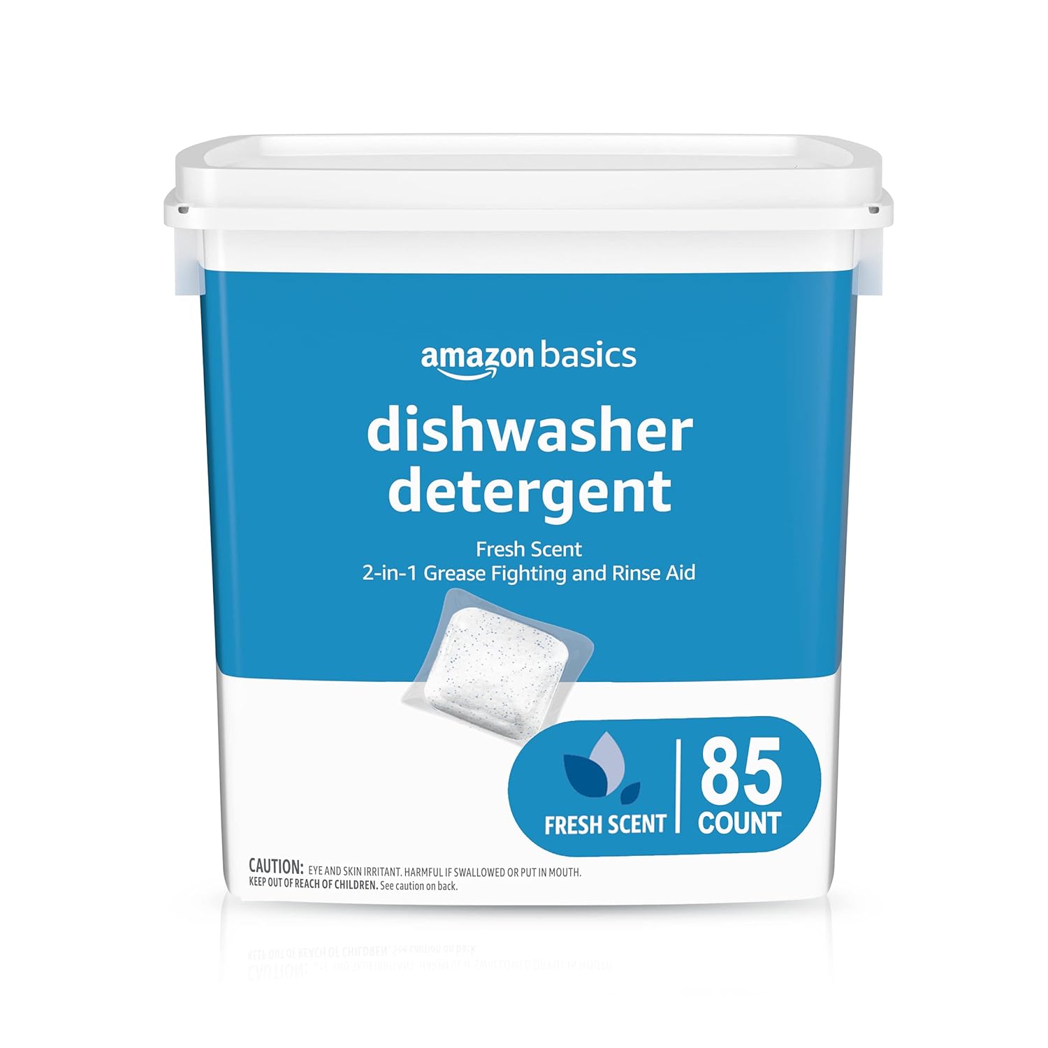 Amazon Basics Dishwasher Detergent Pacs, Fresh Scent, 85 Count (Previously Solimo)