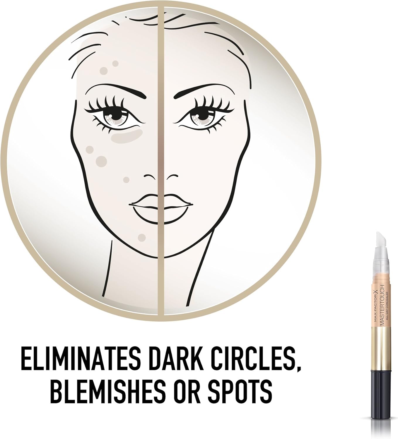 Max Factor Mastertouch Concealer No. 309 - Beige 1 0 g : Amazon.co.uk: Beauty