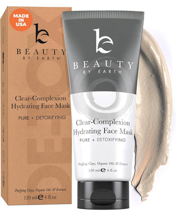 Hydrating Face Mask - Clay Mask For Face, Facial Mask Pore Cleaner & Pore Minimizer, Blackhead Mask Skin Care Products, Bentonite Clay Face Mask Treatment & Pore Cleanser Face Care, Mud Mask