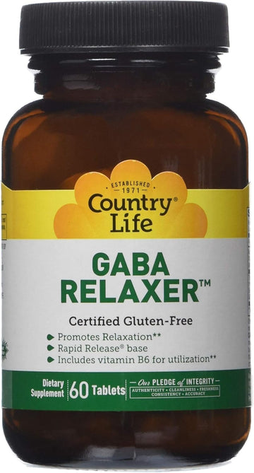 Country Life Gaba Relaxer, 60-Count
