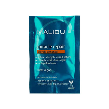 Malibu C Miracle Repair Hair Reconstructor, Blonde Enhancer - Nourishing Hair Repair Treatment For Damaged Blonde Strands - Relieves Hair Discoloration