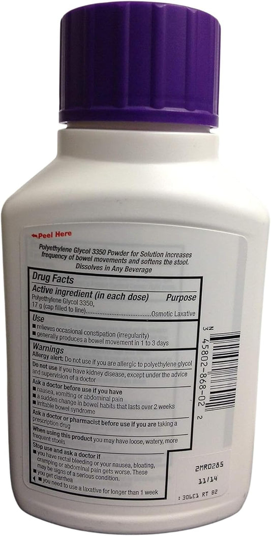 Perrigo Polyethylene Glycol 3350 8.3 Oz (238Gm) Powder (Compare To Miralax)